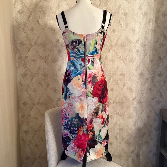TED BAKER Vibrant Floral Midi Dress - Picture 2 of 7